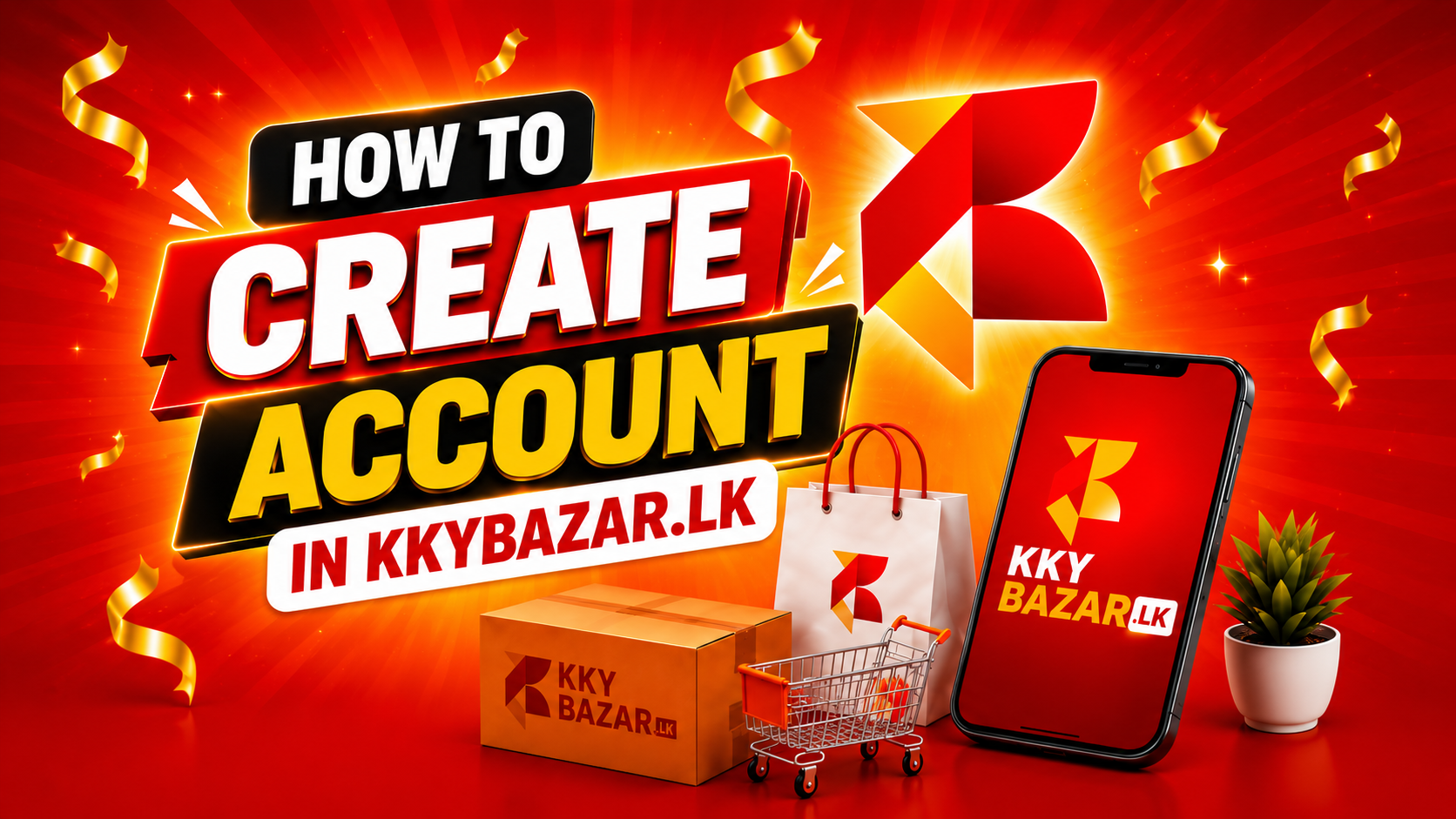 How to Create new Account in kkybazar.lk