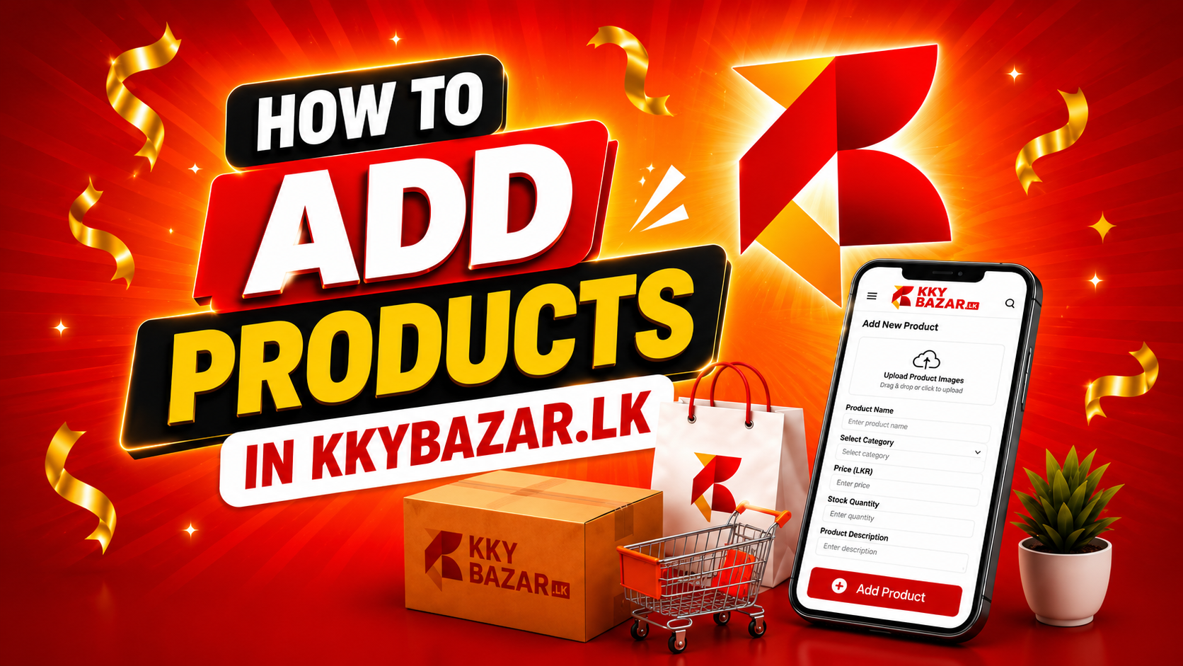 How to add Products in kkybazar.lk